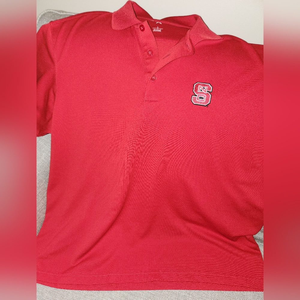 Mens NC State Wolfpack collared shirt size L